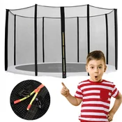 shumee Mreža za trampolin 3,6 m, 355/366/374 cm, za 8 stebrov, močna in vzdržljiva