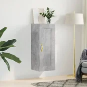 Zidni ormaric boja betona 34,5x34x90 cm od konstruiranog drva