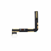 Apple iPad (7. generacija 2019, 8. generacija 2020, 9. generacija 2021) - Priključek za polnjenje + fleksibilni kabel (bel)