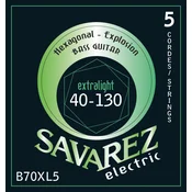 SAVAREZ B70XL5 HEXAGONAL EXPLOSION 40-130 strune za bas kitaro