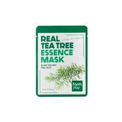 Farmstay Real Tea Tree Essence Mask – Pomirjujoča maska v lističu z izvlečkom čajevca 1kos/23ml