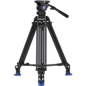 Video stativ Benro - A673TMM Dual Stage AL + BV8, 71.5-160 cm, crni