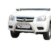 Misutonida Bull Bar O76mm inox srebrni za Mazda BT 50 Double Cab 2009-2012 s EU certifikatom