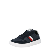 Tommy Hilfiger Light Cupsole Mix Stripes Mens Dark Blue Leather Sneakers