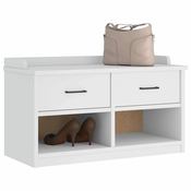 shumee vidaXL klop v preddverju SANDNES Bela 87x40x50 cm masivni les bor