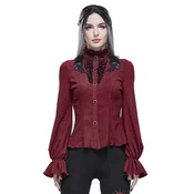 Ženska srajca DEVIL FASHION - 3D appliqued shoulder gothic - SHT07602