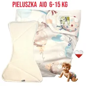 shumee NappiMe AIO baloni iz mikroflisa za večkratno uporabo v žepu za plenice v barvi mete