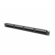 Lanberg PATCH PANEL 24 PORTOV 1U 19" CAT.6 BLACK