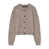 Vero Moda Pletena jopica Novah 10320496 Rjava Regular Fit