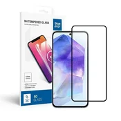 Blue Star Kaljeno steklo za Samsung Galaxy A55 5G/S25 FE (popolno lepljenje/združljivo z ovitki) Blue Star 5D, črno