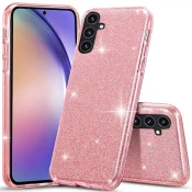 Silikonski ovitek z bleščicami Bling za Samsung Galaxy A26 - roza