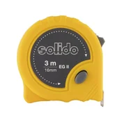 SOLIDO tračni meter, 3 m x 16 mm, rumen, kontrolni znak EG, natančnost II