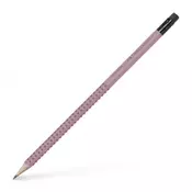 Grafitna olovka Faber-Castell Grip - 2001, B, s gumicom, ružicasta