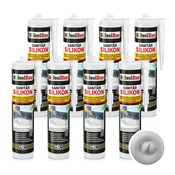 IsolBau Sanitarni silikon svetlo siv Sanitär Silikon 8 x 300ml