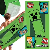 sarcia.eu Minecraft Creeper Hitro sušeča plažna in kopalna brisača ZA FANTJE, 100% BOMBAŽ 70x140 cm OEKO-TEX
