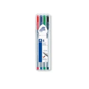 STAEDTLER FLOMASTRI FINELINER TRIPLUS, 4/1 v etuiju