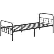 Homestar Posteljni okvir 2069x918x825 cm črn zložljiv