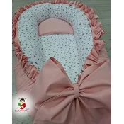 Bubamara037 Gnezdo za bebe sa karnerom Zvezdice, Roze