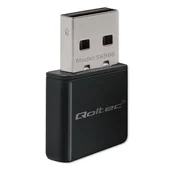 Zunanja omrežna kartica Qoltec | Ultra hiter mini NANO Wi-Fi adapter | Standard N | USB 2.0 | 300 Mb/s | 2,4 GHz