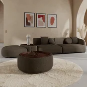 Bessagi Home Sedežna Garnitura Kira, Rjava, Z Mizico