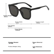Baixiaoshe Unisex naocare za sunce, Crne