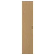 TONSTAD Vrata z odmičnimi sponami, hrastov furnir, 50x229 cm