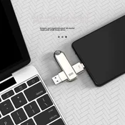 DM Damai USB Flash memorija, 128GB, USB 3.1, Type-C, USB 3.2, Srebrne boje