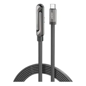 AWEI CM-12C podatkovni kabel, Type-C na Type-C, 150 cm, crni
