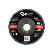 GEKO Brusna lamelna plošča  ZIRKONIA 125 mm P80