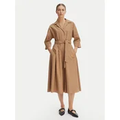 Weekend Max Mara Srajčna obleka Padana 2615221062 Rjava Regular Fit