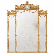 Casa Padrino Luxury Baroque Mirror Gold/Antique H. 185 cm - Baroque Furniture - Made in Italy