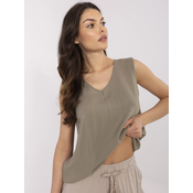 Blouse-D73761M11218A-khaki