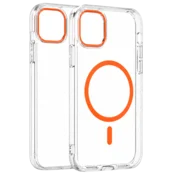 Transparent Color Ring MagSafe maska za iPhone 15 – Narandžasta