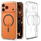 Ovitek Spigen Ultra Hybrid Mag za iPhone 17 Pro - clear/graphite