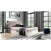 Boxspring postelja Wood 4 - 200x200 cm - nordijski tik