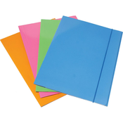 Mapa z elastiko Optima, A4, fluo sort, 60578