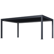 Luksuzna motorizirana bioklimatska pergola PRESTIGE 6×4 m, aluminij – samostojeća