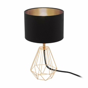 EGLO 95787 | Carlton Eglo stolna svjetiljka 30,5cm sa prekidacem na kablu 1x E14 crveni bakar, crno