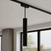 Milagro Milagro Slim Magnetic viseča svetilka za magnetno tirnico, črna, 6 W LED, Tuya CCT, 48 V