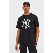 Pamucna majica New Era boja: crna, s tiskom, NEW YORK YANKEES