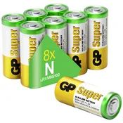 GP Batteries GP Batteries Super lady (N)-baterije alkalno-manganov 1.5 V 8 kos, (20476110)