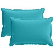 vidaXL Prevleka za blazino 2 kos HOUTEN Turkizna 50 x 70 cm Poliester