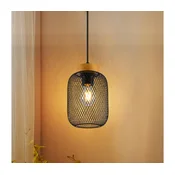 Brilagi - Luster na sajli BASKLITE 1xE27/15W/230V drvo/crna