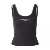 Abercrombie & Fitch Top črna/bela
