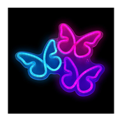 2Kids Toys - LED Neonska stenska dekoracija LED/USB metulji