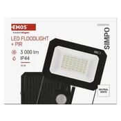LED reflektor SIMPO PIR 30 W nevtralna bela