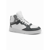 Ombre Insulated mens sneaker shoes with high upper - gray