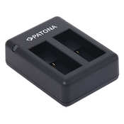 Polnilec za baterijo GoPro Hero 9, MicroUSB, dvojni