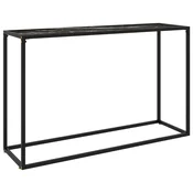 Konzolni stol crni 120 x 35 x 75 cm od kaljenog stakla
