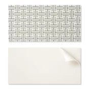 shumee Samolepilne vinilne ploščice za najstniško sobo z geometrijskim karo vzorcem 6x60x30 cm